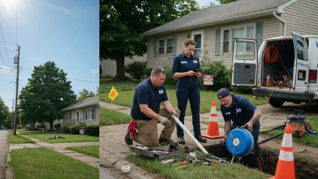 Sewer Line Repair in Farmland, IN near me